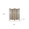 Homeroots 84" Clear Capiz Mother of Pearl Folding Three Panel Screen Room Divider 342721 - alternate 4