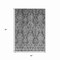 Homeroots 5' X 8' Gray And Pewter Damask Washable Indoor Outdoor Area Rug 616527 - alternate 5