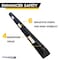 Traffic Kontrol Parking Wheel Stop, 6ft Long, Black With White Stripes, Recycled Rubber, Lag Bolt Hardware TK-PS-6-BKWH-B-KIT - alternate 5