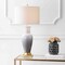 Jonathan Y Dip Dye 31.5" Ceramic LED Table Lamp, White/Grey JYL3017B - alternate 4