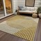 Homeroots 3' X 5' Gold And Beige Geometric Washable Indoor Outdoor Area Rug 597631 - alternate 6