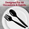 Smarty Had A Party Black Plastic Serving Spoons, 144PK 2650B-BLK-CASE - alternate 6