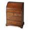 Homeroots 26" Brown Solid Wood Secretary Desk With Five Drawers 389424 - alternate 1