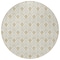 Homeroots 8' Gold And Beige Round Geometric Washable Indoor Outdoor Area Rug 595735 - alternate 5