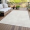 Homeroots 8' X 10' Ivory Washable Indoor Outdoor Area Rug 598833 - alternate 5