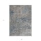 Homeroots 3' X 5' Silver Blue And Brown Abstract Washable Indoor Outdoor Area Rug 596830 - alternate 6