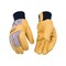 Heatkeep Protective Gloves, Men's, M, Wing Thumb, Knit Wrist Cuff, Blue/Tan Pair 1927KW-M - alternate 3