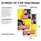 Signmission Car Stereo & Speakers, Vinyl Decals Only 24 Inch x 36 Inch, Vinyl Decal, 2PK DSB-2436-2PACK-Car Stereo & Speakers - alternate 2