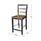 Whitewood Industries Solid Wood Madrid Counter Height Dining Stool - 24 Seat Height S45-402 - alternate 5