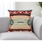 Homeroots 16" Blue And Ivory Southwestern Throw Pillow Cover 534087 - alternate 1