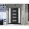Vdomdoors Front Exterior Prehung Metal-Plastic Door, Manux 8113 Matte Black, 2 Side Sidelite Transoms, Office MANUX8113EXD-BLK-W14+36+14xH80-RH - alternate 3