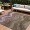Homeroots 10' X 14' Taupe And Beige Abstract Washable Indoor Outdoor Area Rug 618189 - alternate 1