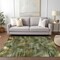 Homeroots 3' X 5' Olive Green And Gold Abstract Washable Indoor Outdoor Area Rug 587140 - alternate 4