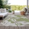 Homeroots 3' X 5' Olive Green Taupe And Beige Floral Washable Indoor Outdoor Area Rug 589560 - alternate 8