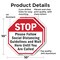 Signmission Stop Please Follow Social Distancin, 10 inch X 10 inch, Aluminum Metal Signs, 2PK OC-A-2PACK-10-196 - alternate 4