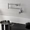 Kingston Brass Wall Mount Pot Filler Faucet with Knurled Handle, Polished Chrome KS4101RKZ - alternate 3