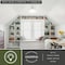 Vaxcel Huntley 12-in W Satin Nickel Farmhouse Schoolhouse Semi Flush Mount Ceiling Light White Glass C0176 - alternate 5