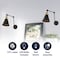 Jonathan Y Rover 7" Classic Industrial Metal Adjustable Arm LED Wall Sconce, Black/Brass Gold, 2PK JYL7462A-SET2 - alternate 3