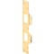 Prime-Line Defender Security Polished Brass 1-5/8'' Heavy-Gauge High Security Strike Plate U 9427 - alternate 2