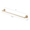 Gliderite Hardware Alpine Collection 24 in. Towel Bar Champagne Gold Bathroom Hardware 9024-RD-CHPG-1 - alternate 2
