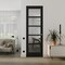 Sartodoors Hidden Door Black 36x96 Solid Core Modern Interior QUADRO4522MF-BLK-36x96-LH-I - alternate 1