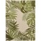 Homeroots 5' X 8' Ivory And Green Palm Leaf Indoor Outdoor Area Rug 548058 - alternate 4