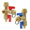 Everflow Pex Tankless Water Heater Kit- Set of 2 Heavy Duty Hot and Cold Isolation Valves w/Cleanouts 3/4" FTGV-ISO34-P-LF - alternate 1
