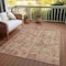 Homeroots 3' X 5' Beige And Copper Abstract Washable Indoor Outdoor Area Rug 615434 - alternate 8