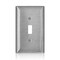 Leviton Wall Plate, Toggle, Stainless Steel SSJ1-C40 - alternate 1