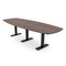 Skutchi Designs Arc Boat Conference Table With Power, 48 in W, 120 in L HAR-ABOT-48X120-T.BK-H3041-NA - alternate 1