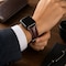 Elegani Leather Band Compatible with Apple Watch 40mm, Brown, Brown/Rose Gold/Yellow Gold Buckle LZQR2-BRN-40 - alternate 3