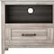Homeroots 70" Gray Wood Enclosed and Open Storage TV Stand 632588 - alternate 3
