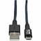 Tripp Lite HEAVY-DUTY USB-A TO USB MICRO-B CABLE - M M, USB 2.0, UHMWPE AND ARAMID FIBERS,  U050-006-GY-MAX - alternate 1
