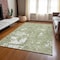 Homeroots 8' X 10' Sage And Ivory Abstract Washable Indoor Outdoor Area Rug 612704 - alternate 6