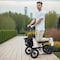 Vevor Knee Scooter Aluminum Steerable Knee Walker Folding Recovery Scooter 350LB HFK-9277KD - alternate 4