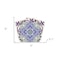 Homeroots 5" X 5" Vintage Purple And Taupe Mosaic Peel And Stick Removable Tiles 390879 - alternate 2