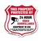 Signmission Video Surveillance Shield Sign This Prop, 12 inch X 12 inch, Aluminum Metal Sign, 2PK SHI-A-2PACK-12-470 - alternate 1