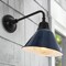 Jonathan Y Croydon 9.7 in. 1-Light Farmhouse Industrial Iron LED Gooseneck Arm Outdoor Sconce, Navy JYL7612C - alternate 4
