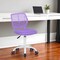 Homeroots Purple and White Adjustable Height Swivel Rolling Office Chair 568067 - alternate 1