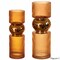 Uniquewise Set of 2 Decorative Orange Tall Glass Vase - Modern Minimalist Decor for Parties, and Special QI004735.OR.2 - alternate 1