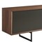 Homeroots 94in Gray Solid and Manufactured Wood Enclosed and Open Storage TV Stand 370437 - alternate 3