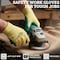 Bison Life Latex Crinkle Coated Work Gloves, Ultra Stretch Grip Gloves for Utility, Yellow/Green, 120Pairs, 120PK BLZ-ESRG-18YGR-A - alternate 8