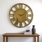 Homeroots 43" Gold Mirrored Acrylic Silent Analog Circle Wall Clock 635644 - alternate 8