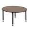Regency Round Kee Height Adjustable Classroom Activity Table, 48 in W, 48 in L, Noble Oak TB48RNDNOAPBK - alternate 4
