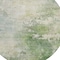 Homeroots 8' Artichoke Green And Ivory Round Abstract Washable Indoor Outdoor Area Rug 605502 - alternate 6