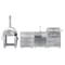 Koolmore Outdoor Kitchen with a Wood fire Pizza Oven, 3 Drawer Cabinet, Sink, 30 in. BBQ Grill and Cabinet KM-OKSKIT-CONFIG102 - alternate 1