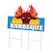 Signmission Barbeque Die Cut Yard Sign & Stake outdoor plastic coroplast window, C-DC-2436-Barbeque19 C-DC-2436-Barbeque19 - alternate 1