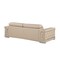Homeroots 88" Beige Top Grain Leather Solid Wood Sofa 720444 - alternate 4