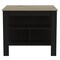 Homeroots Black and Natural 41in Kitchen Island With Storage 477871 - alternate 1