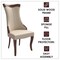 Leisuremod Novara Collection Modern Wooden Dining Chair in Light Taupe, 4PK NC20LTP4 - alternate 7